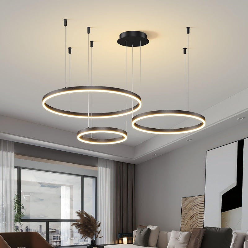 Modern LED Circular Chandeliers