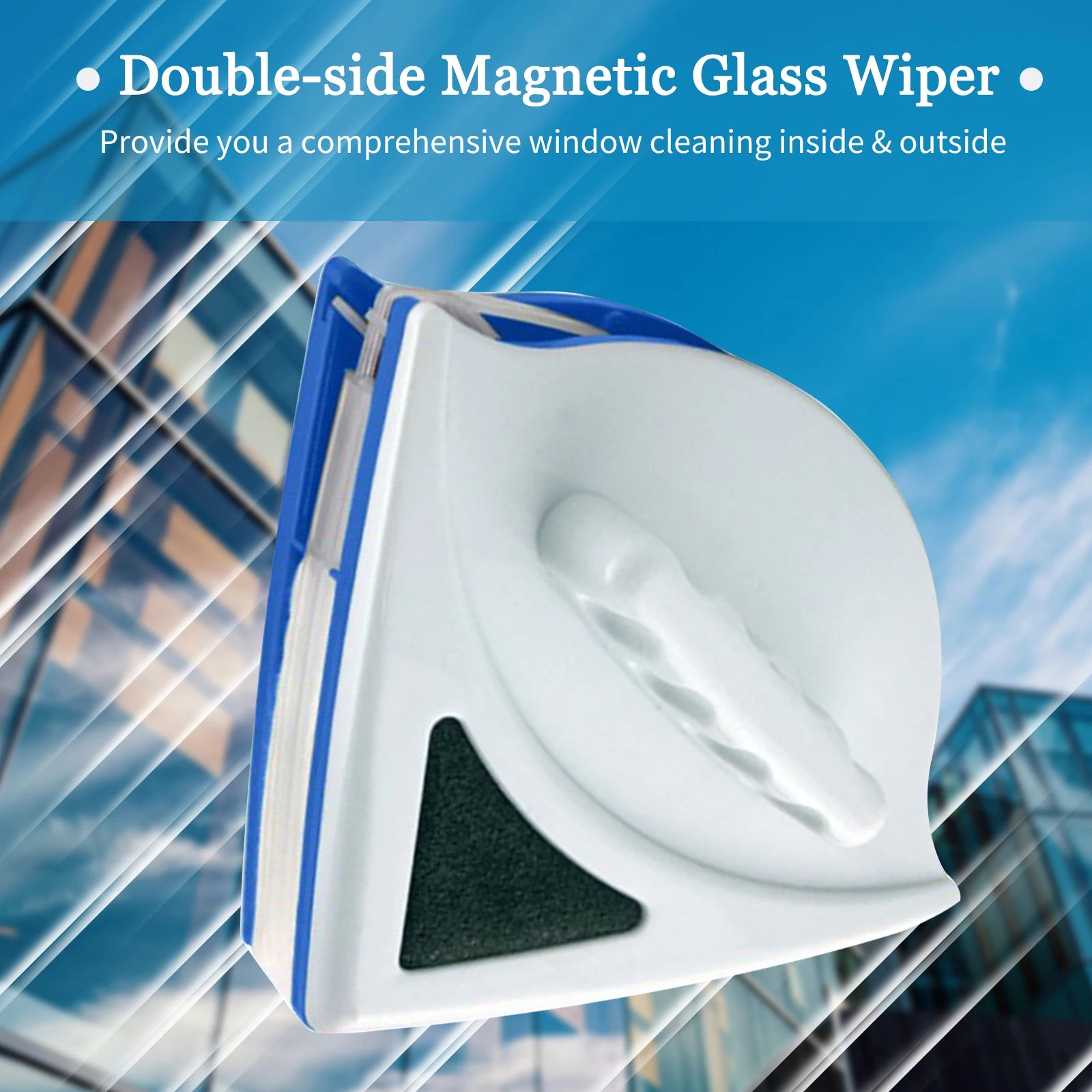 Double Sided Magnetic Glass Cleaner