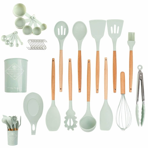 33Pcs Silicone Utensils Set