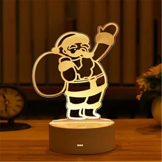 Acrylic Bear Love Lamp